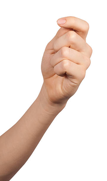 istock Hand hold virtual business card on white background 495746763