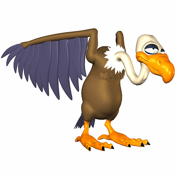 Illustration of a vulture stock photo
