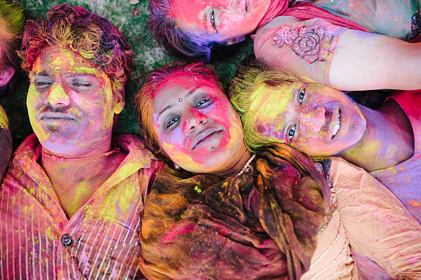 istock Painted faces, Holi Festival 495748415