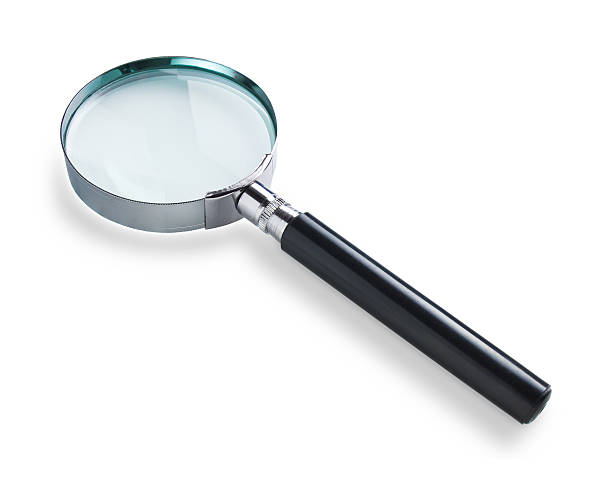 istock Magnifying glass isolated on white with soft shadow 495749079