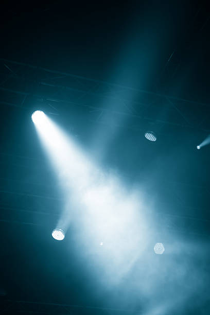 Stage lights stock photo