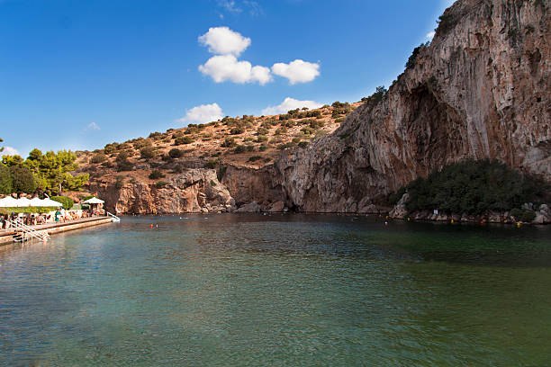 istock Thermal Mineral Water Lake with beautiful rock 495750054