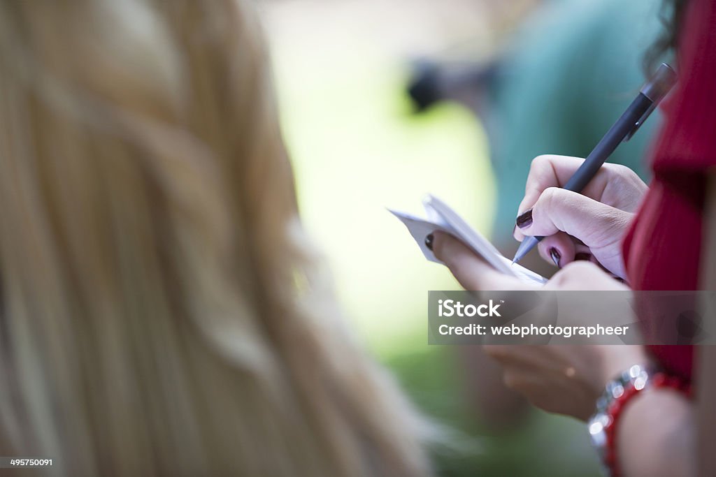 Writing Woman taking notes, selective focus Adult Stock Photo