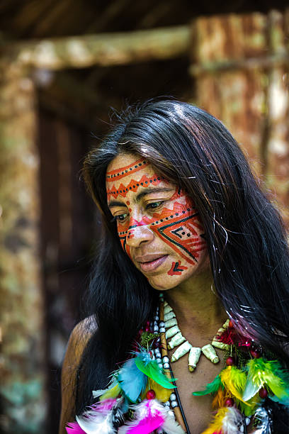istock Portrait of a Brazilian Indian in Amazon, Brazil 495750422