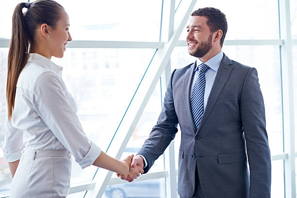 istock Pleased to meet you 495751847