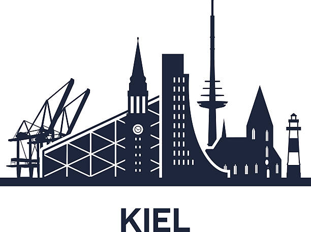 ilustrações de stock, clip art, desenhos animados e ícones de horizonte da cidade de kiel - schleswig