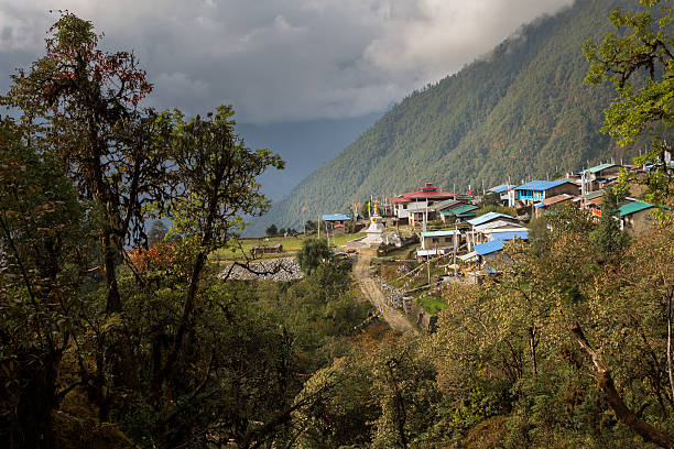 istock Nepalese traditional forest mountain village, Tarkeyghyang. 495754212