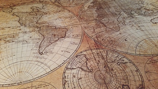 Los mapas antiguos la historia mundial en un mapa photo