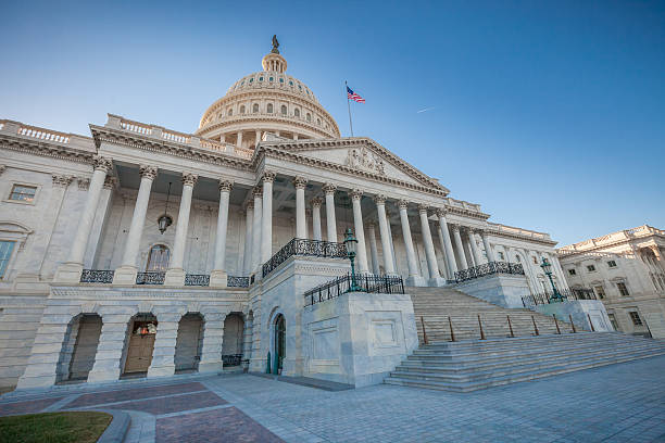 United States Capitol East Facade stock photo