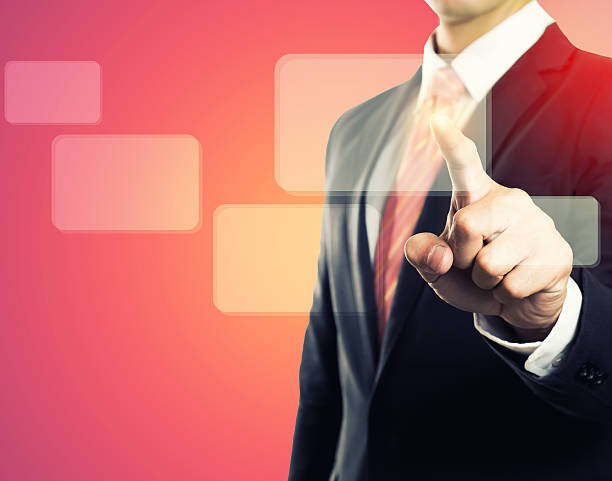 istock businessman with square icon 495756138