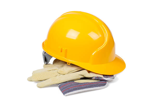 istock Protection helmet and gloves 495757821