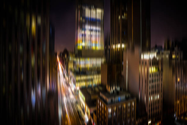 istock Manhattan at night. Illumination and night lights 495758412