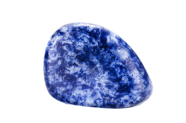 istock High polished sodalite blue stone 495758903