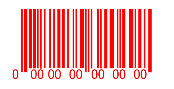 Red Bar Code Background Abstract Red Barcode Security Pattern On White Background Stock Photo ...