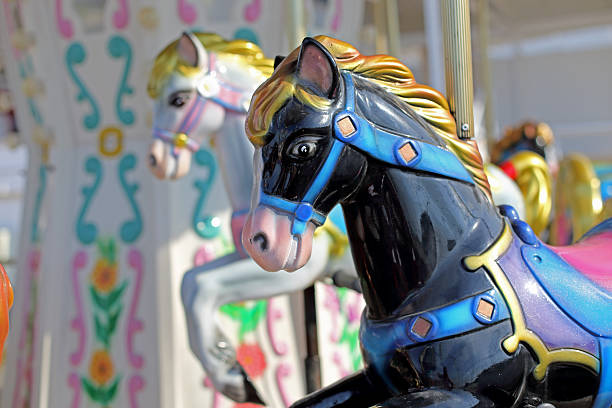 istock Carousel in an Amusement Park 495759705