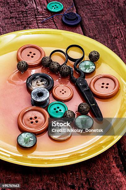 Buttons And Zipper Stock Photo - Download Image Now - Art, Art And Craft, Authority