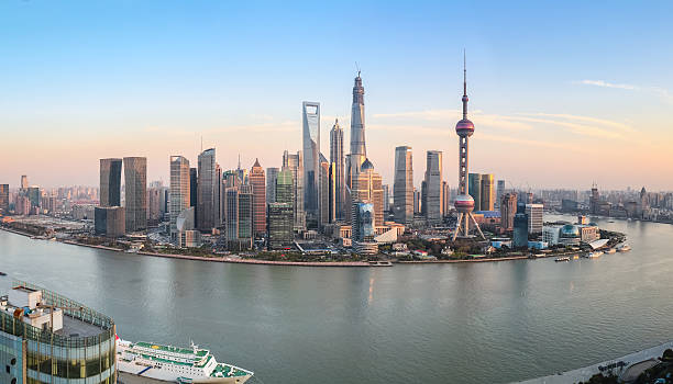 istock shanghai lujiazui panoramic view at dusk 495761541