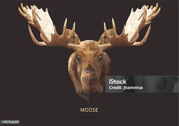 Muscle Moose Vector Moose Vector Stock Illustration - Download Image Now - Moose, Vector ...