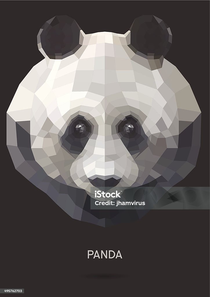 Panda Vectorized Panda Vector Stock Illustration - Download Image Now - Abstract, Animal ...