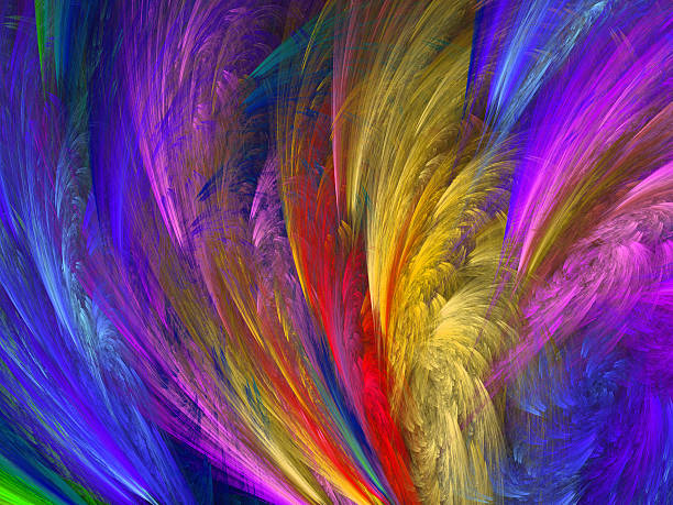 istock Digital paint from fractal canvas background 495763002