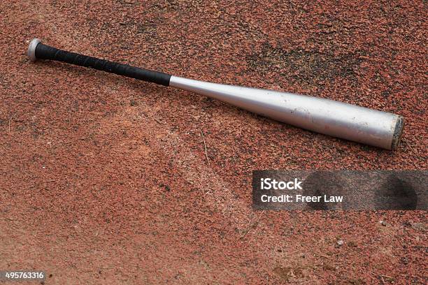 Baseball Bat On A Rubber Background Stock Photo - Download Image Now - Baseball Bat, No People, 2015