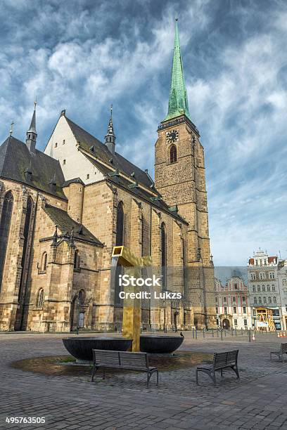Pilsen Stock Photo - Download Image Now - Built Structure, Cathedral, Church