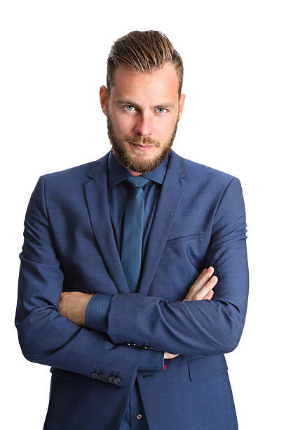 istock Businessman in a blue suit and tie 495763788
