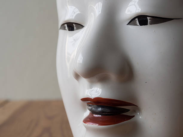 istock Traditional japanese theater masks 495765118