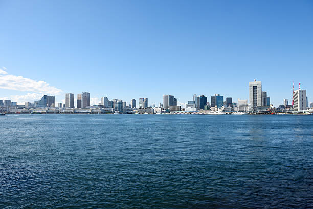 istock View from Tokyo Bay at urban skyline against clear sky 495771866