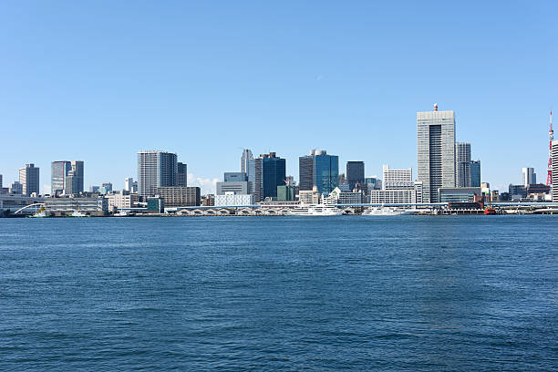 istock View from Tokyo Bay at urban skyline against clear sky 495772130