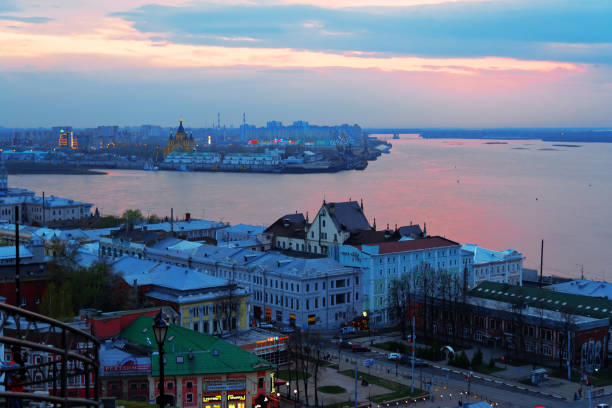 istock View of center Nizhny Novgorod at sunset 495772490