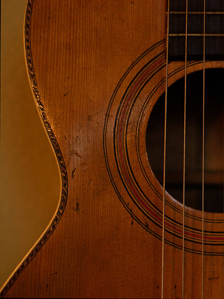 istock Closeup of Vintage Parlor Guitar 495775142