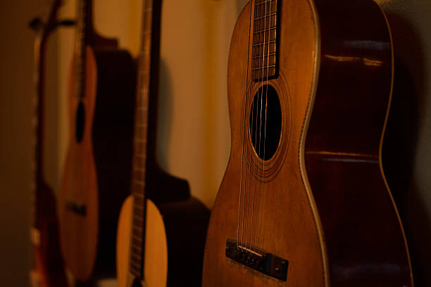 istock Old Guitars in Morning Sun 495775306
