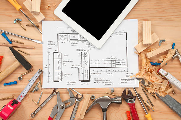 инструменты работы с цифровой планшет - paperwork house work tool pencil стоковые фото и изображения