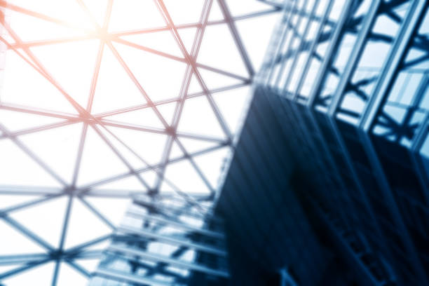 istock Glass window in modern office building 495777690