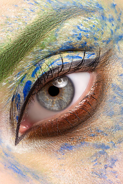 istock Very beautiful and colorful makeup. 495778150