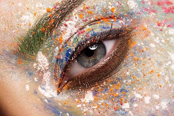 istock Very beautiful and colorful makeup. 495778278