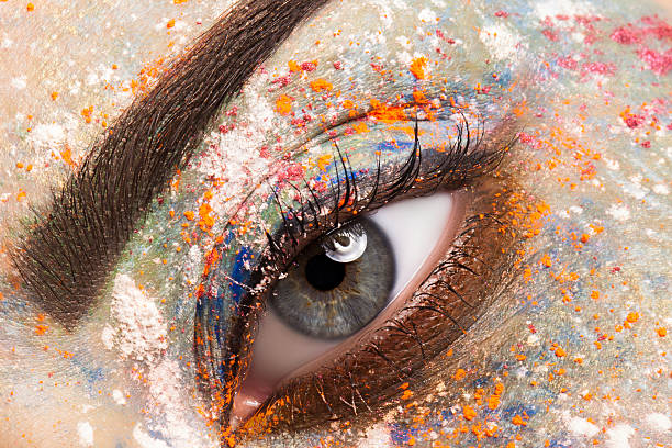 istock Very beautiful and colorful makeup. 495778324