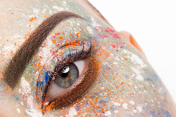 istock Very beautiful and colorful makeup. 495778342