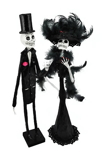 istock Couple of black Catrinas 495780329
