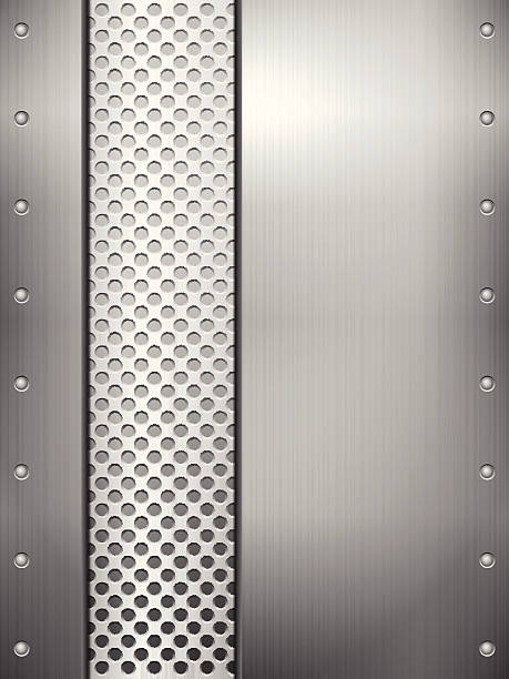 металлический лист и сетки - metal sheet rivet bolt stock illustrations