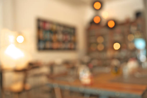 istock Blurry antique coffee shop 495780490