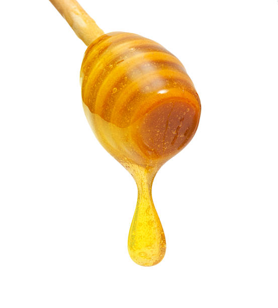 istock Honey drip from wooden dipper 495781039