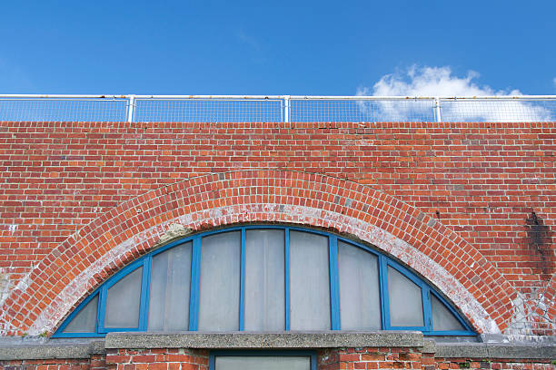 istock Arched window and brickwork at Fort Victoria 495783285
