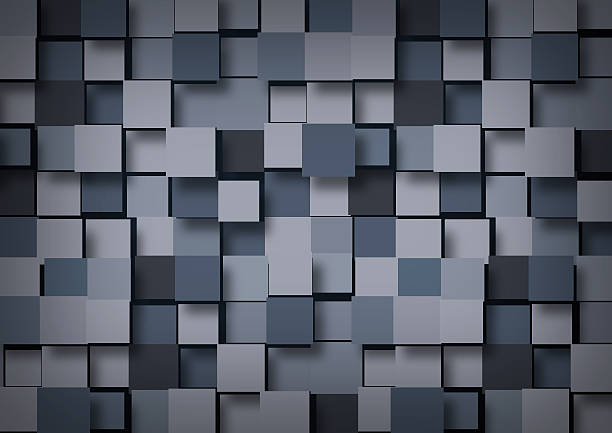 istock Abstract background of blue-gray cubes 495783706
