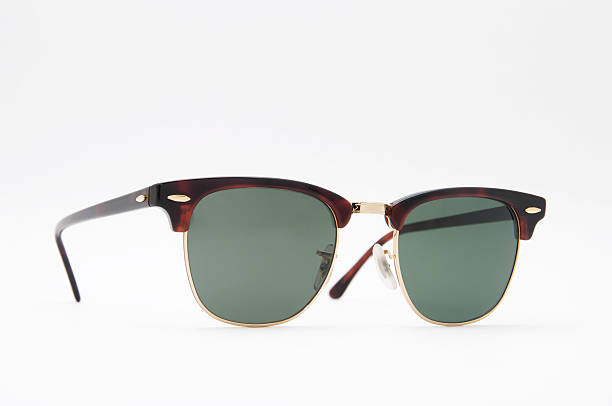 istock Retro brown sunglasses side view . Isolated on a white background 495785797