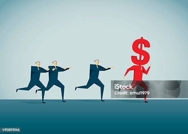 Shape Chasing Chasing Stock Illustration - Download Image Now - 2015, Abstract ...