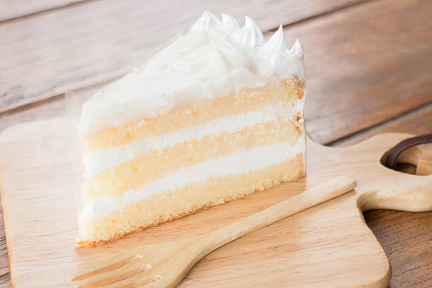 istock Coconut sponge cake with whipped cream 495801638