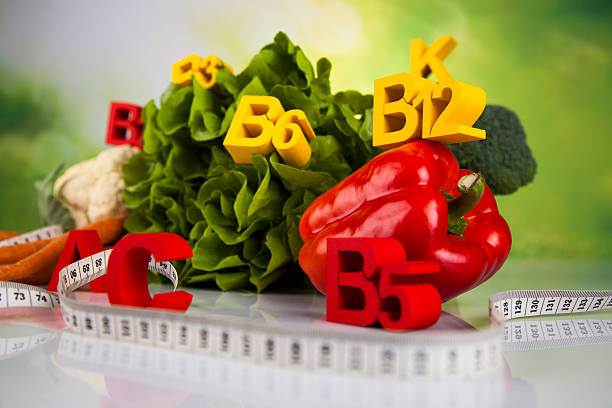 istock Fitness vitamin concept, fresh fruit and vegetable 495801816