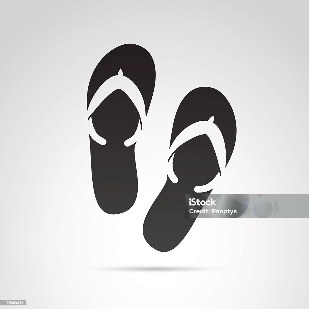 Flip Flops Icon Stock Illustration - Download Image Now - Flip-Flop, Icon,  Sandal - iStock